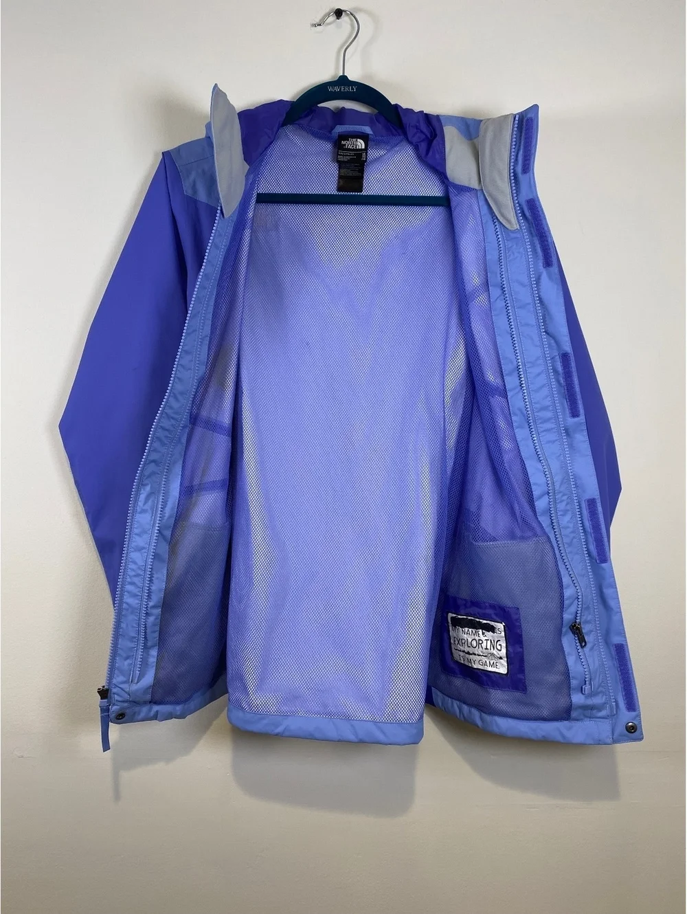 The North Face Girls' XL Purple Waterproof Jacket